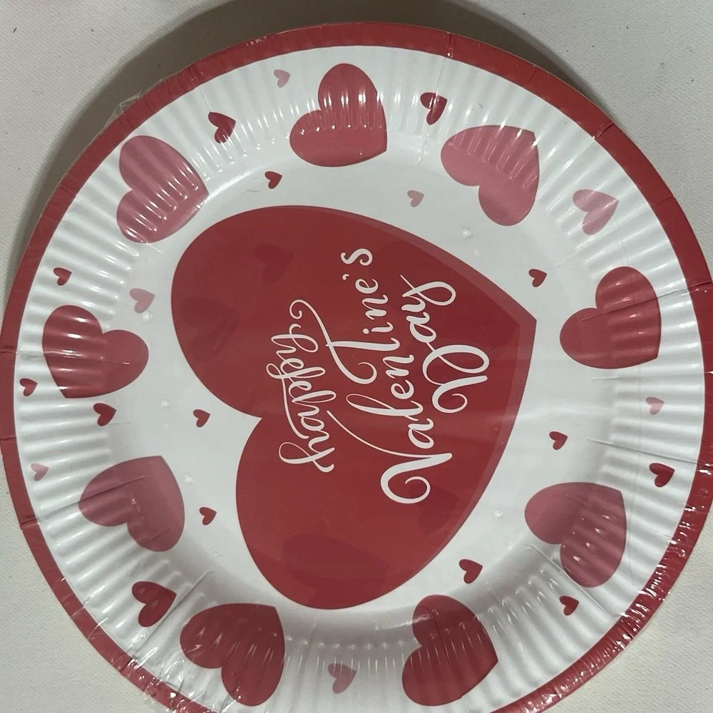Teacher Valentine Classroom Party Supply Lot 24 Sets Glasses Pencil Eraser Ribbo